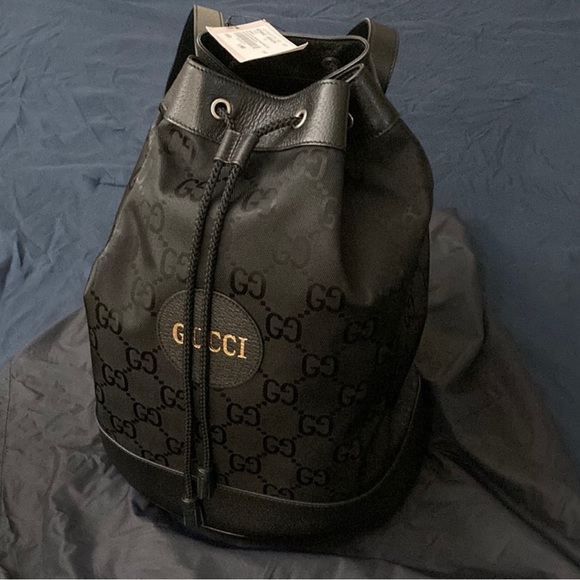 Gucci off the grid bucket drawstring backpack- black - - Picture 7 of 10